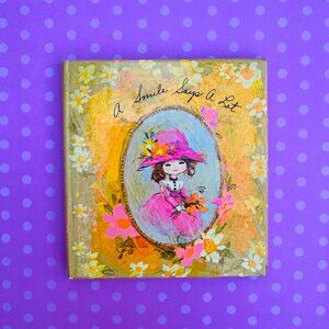 Vintage 1970s Friendship Book "A Smile Says A Lot" American Greetings Tiny Book
